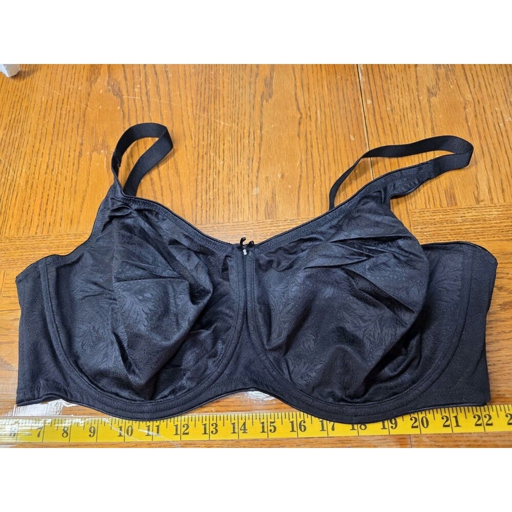 Dominique Intimate Apparel Black Minimizer Underwire Bra 44DD